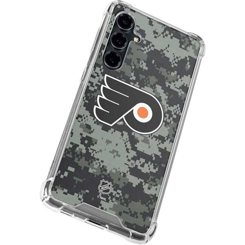 NHL Philadelphia Flyers Camo Galaxy S23 FE Clear Case